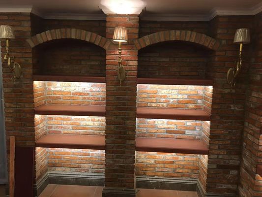 Reclaimed Decorative Veneer Old Wall Bricks 23mm Thickness