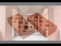 240x115x60mm, Hafif Kahve Duvar İçin Mükemmel Hava Koşullarına Dayanıklı İçi Boş Tuğla